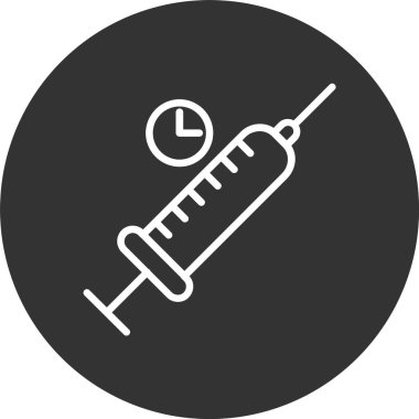 Şırınga Satırı Tersine Döndürülmüş Simge