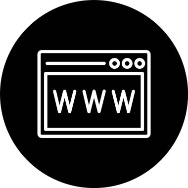 Web Sitesi Satırı Tersine Çevrilmiş Simge