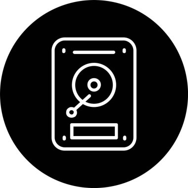 Sabit Sürücü Satırı Tersine Çevrilmiş Simge