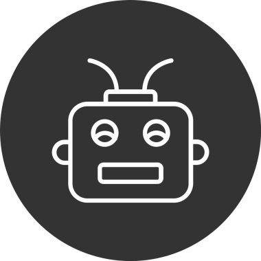 Robot Satırı Tersine Çevrilmiş Simge