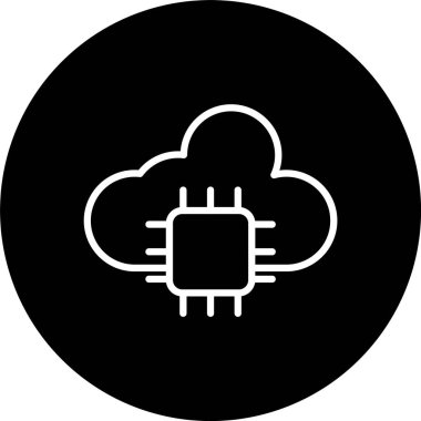 Bulut Hesaplama Satırı Tersine Çevrilmiş Simge