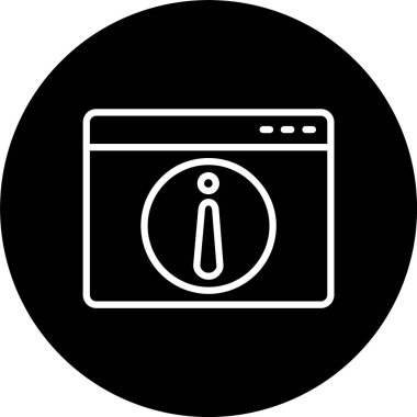 Bilgi Satırı Tersine Çevrilmiş Simge