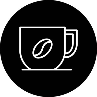 Kahve kupası Satırı Tersine Çevrilmiş Simge