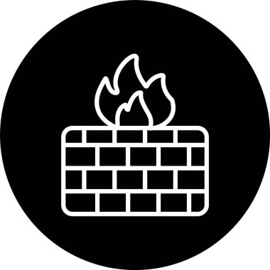 Firewall Hattı Tersine Çevrilmiş Simge