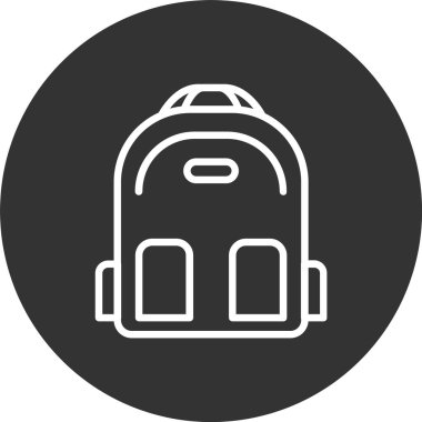 Bagpack Satırı Tersine Çevrilmiş Simge