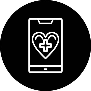 M Sağlık Hattı Tersine Çevrilmiş Simge