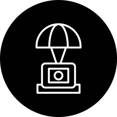 Uzay Kapsülü Satırı Tersine Çevrilmiş Simge