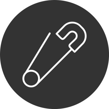 Güvenlik İğnesi Satırı Tersine Çevrilmiş Simge