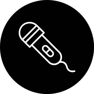 Mikrofon Hattı Tersine Çevrilmiş Simge