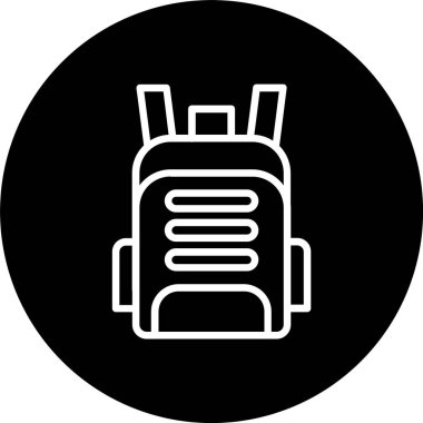 Sırt Çantası Satırı Tersine Çevrilmiş Simge