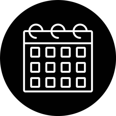 Takvim Satırı Tersine Döndürülmüş Simge