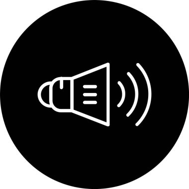 Hoparlör Satırı Tersine Çevrilmiş Simge