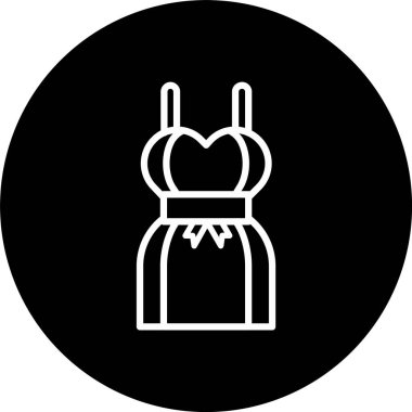 Gelinlik Çizgisi Tersine Çevrilmiş Simge