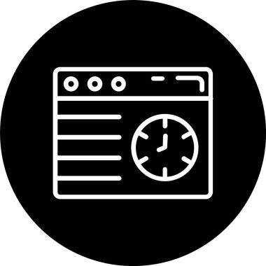 Web Tarayıcı Satırı Tersine Çevrilmiş Simge