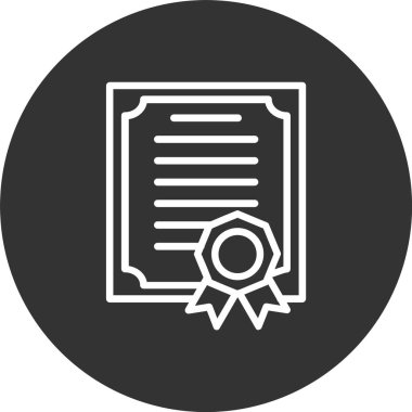 Diploma Satırı Tersine Çevrilmiş Simge