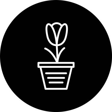 Çiçek Satırı Tersine Çevrilmiş Simge