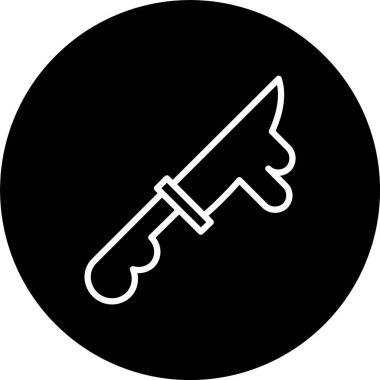 Bıçak Satırı Tersine Çevrilmiş Simge