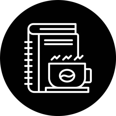 Kahve Menüsü Satırı Tersine Çevrilmiş Simge