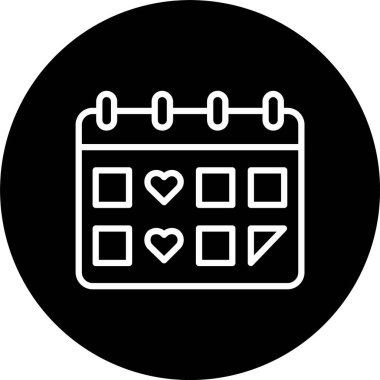 Takvim Satırı Tersine Çevrilmiş Simge