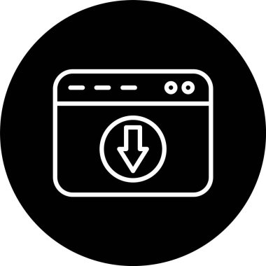 Satır Tersine İndirilmiş Simge İndir