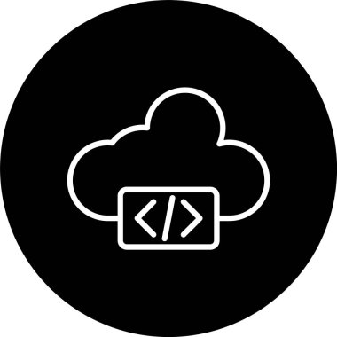 Bulut Hesaplama Satırı Tersine Çevrilmiş Simge