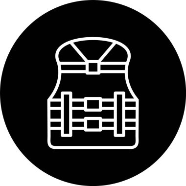Life Jacket Çizgisi Tersine Çevrilmiş Simge