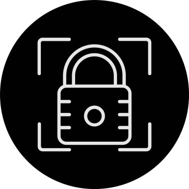 Asma kilit Satırı Tersine Çevrilmiş Simge