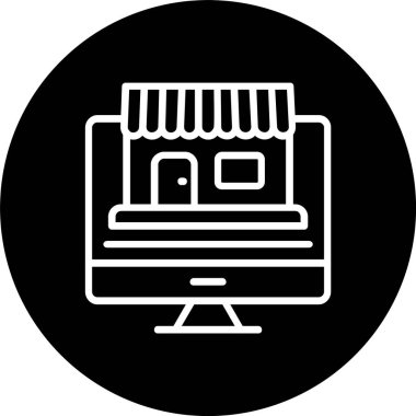 Çevrimiçi Alışveriş Hattı Tersine Çevrimiçi Simge