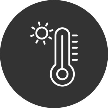 Termometre Satırı Tersine Çevrilmiş Simge