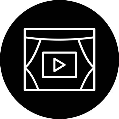 Sinema Satırı Tersine Çevrilmiş Simge