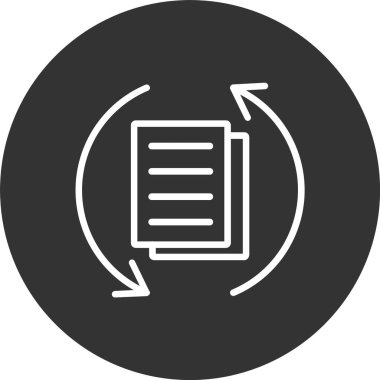 Rapor Satırı Tersine Çevrilmiş Simge