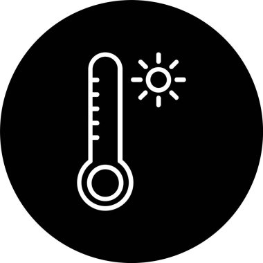 Termometre Satırı Tersine Çevrilmiş Simge