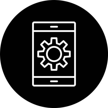 Akıllı Telefon Satırı Tersine Çevrilmiş Simge