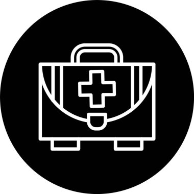 İlk Yardım Seti Satırı Tersine Çevrilmiş Simge