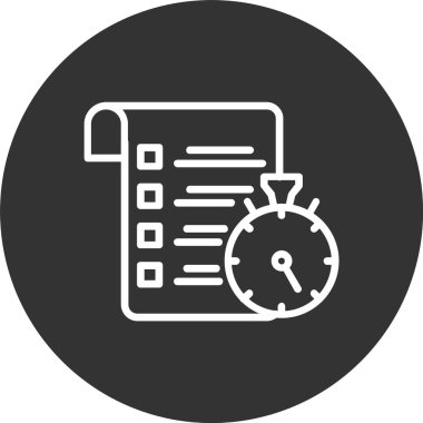 Kontrol Listesi Satırı Tersine Çevrilmiş Simge