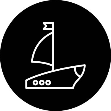 Gemi Satırı Tersine Çevrilmiş Simge