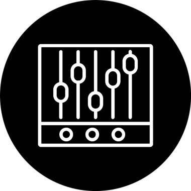 Müzik Dengeleyici Satırı Tersine Çevrilmiş Simge