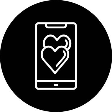 Kalp Çizgisi Tersine Çevrilmiş Simge