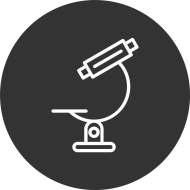 Mikroskop Satırı Tersine Çevrilmiş Simge