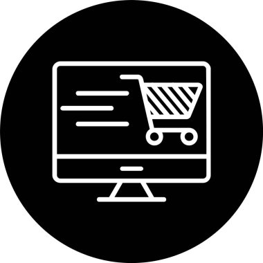 Çevrimiçi Alışveriş Hattı Tersine Çevrimiçi Simge