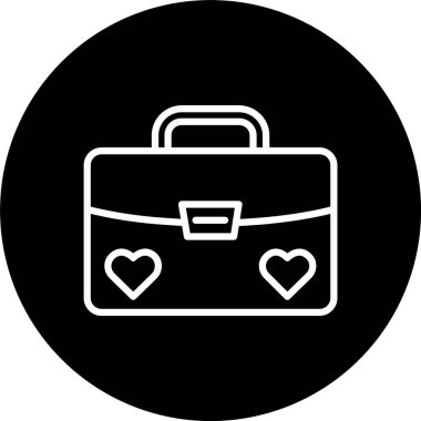 Evrak çantası Satırı Tersine Çevrilmiş Simge