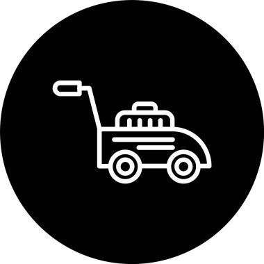 Çim biçme Çizgisi Tersine Çevirilmiş Simge