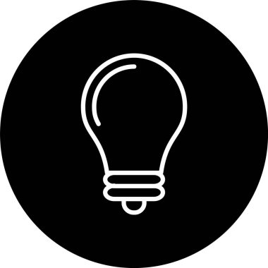 Ampul Çizgisi Tersine Çevrilmiş Simge