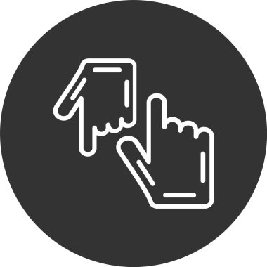 Eller Çizgisi Tersine Çevrilmiş Simge