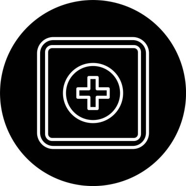 İlk Yardım Sembol Satırı Tersine Çevrilmiş Simge