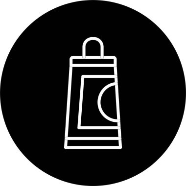 Krem Çizgisi Tersine Çevrilmiş Simge