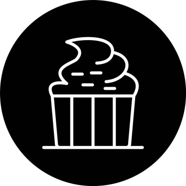 Cupcake Satırı Tersine Çevrilmiş Simge