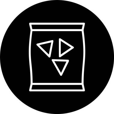 Atıştırmalık Satırı Tersine Çevrilmiş Simge