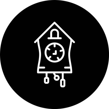 Guguklu Saat Hattı Tersine Çevrilmiş Simge