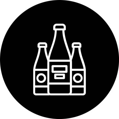 Alkolik İçki Hattı Tersine Çevrilmiş Simge